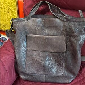 Latico eggplant Leather Crossbody Bag with Vintage Appeal